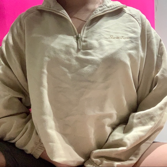 Sweaters - yellow quarter zip sweater ✧